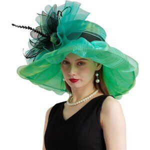 Women's Kentucky Hat Wide Brim Green4
